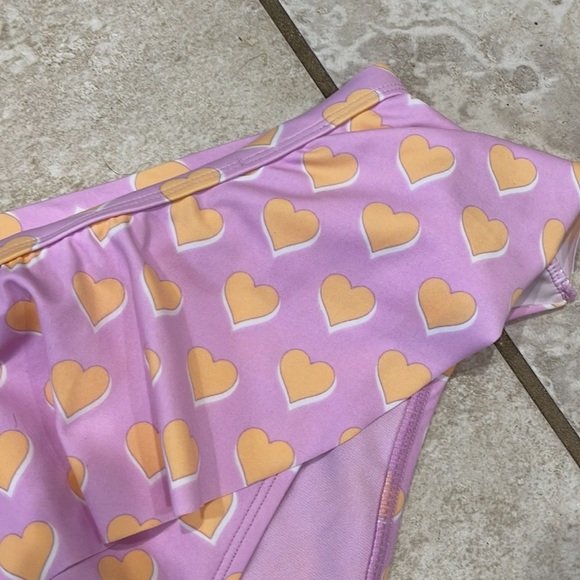 NWT! Stoney Clover Lane x Target Purple Hearts Ruffle Bikini Bottoms 1X - Picture 4 of 6